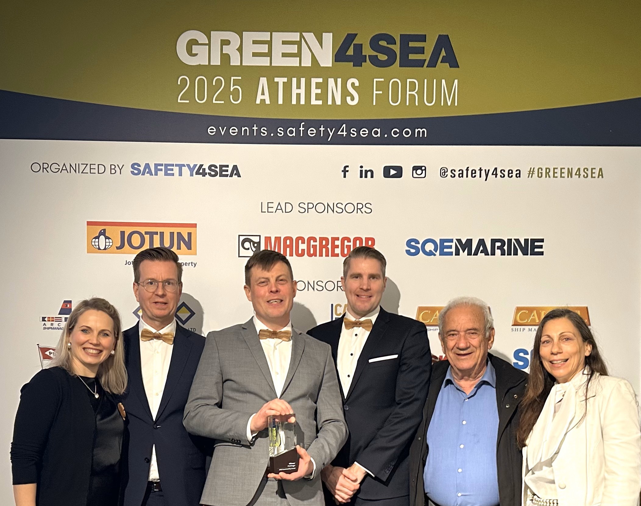 MacGregor Carbon Calculator wins 2025 GREEN4SEA Sustainability Award