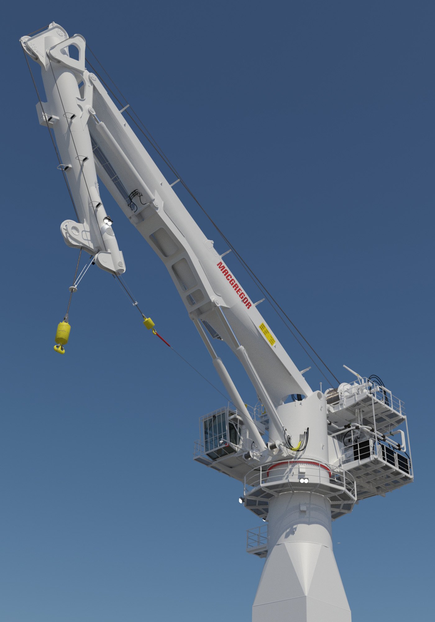 A newly developed high-performance lightweight 165-tonne active heave compensated (AHC) crane. This newly developed crane represents the next generation of offshore lifting technology, and is designed to offer superior performance and a competitive edge over traditional 150-tonne solutions.